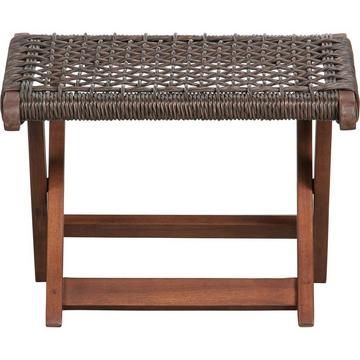 Tabouret Lois Rhombus, bois brun foncé