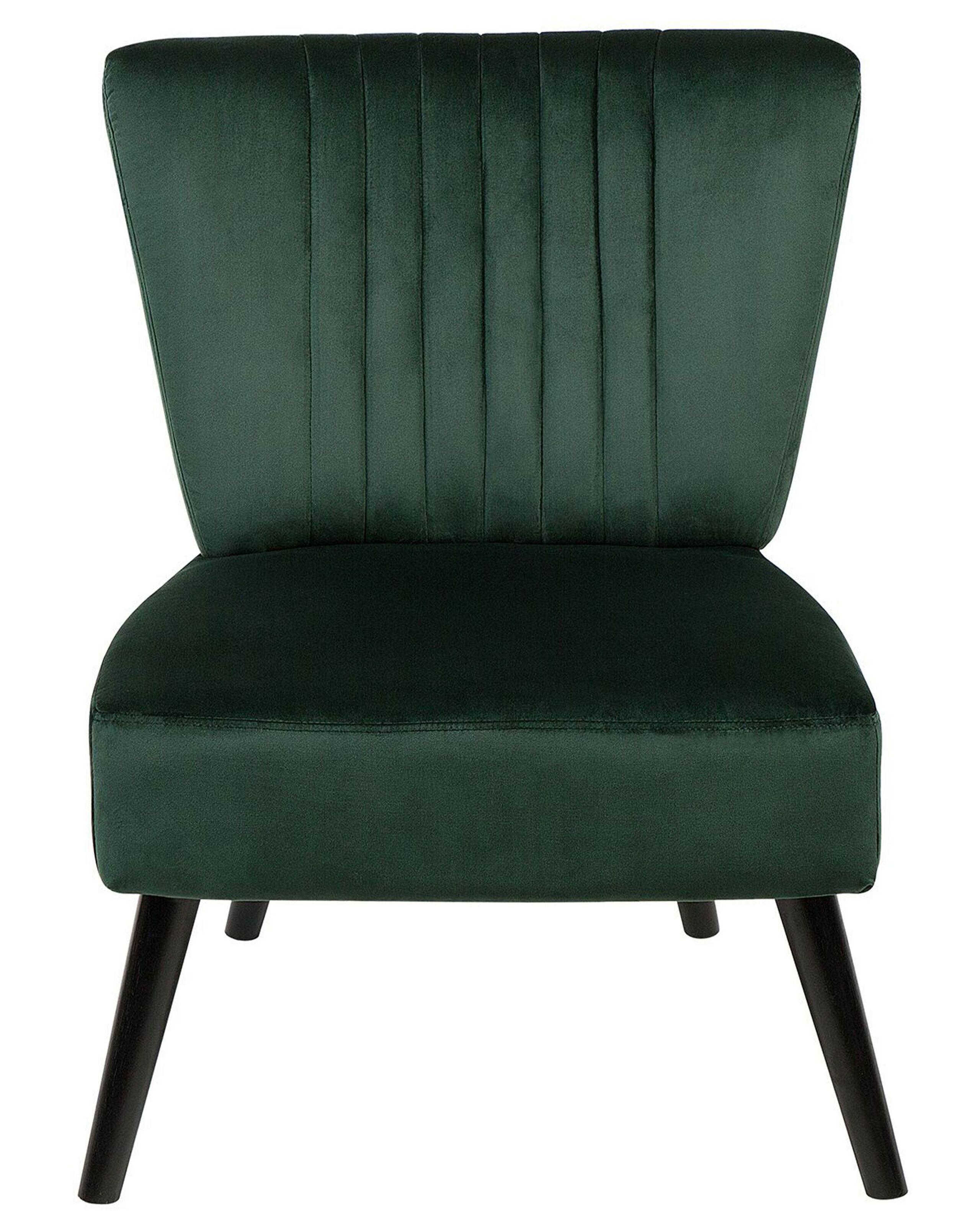 Beliani Fauteuil en Velours Moderne VAASA  