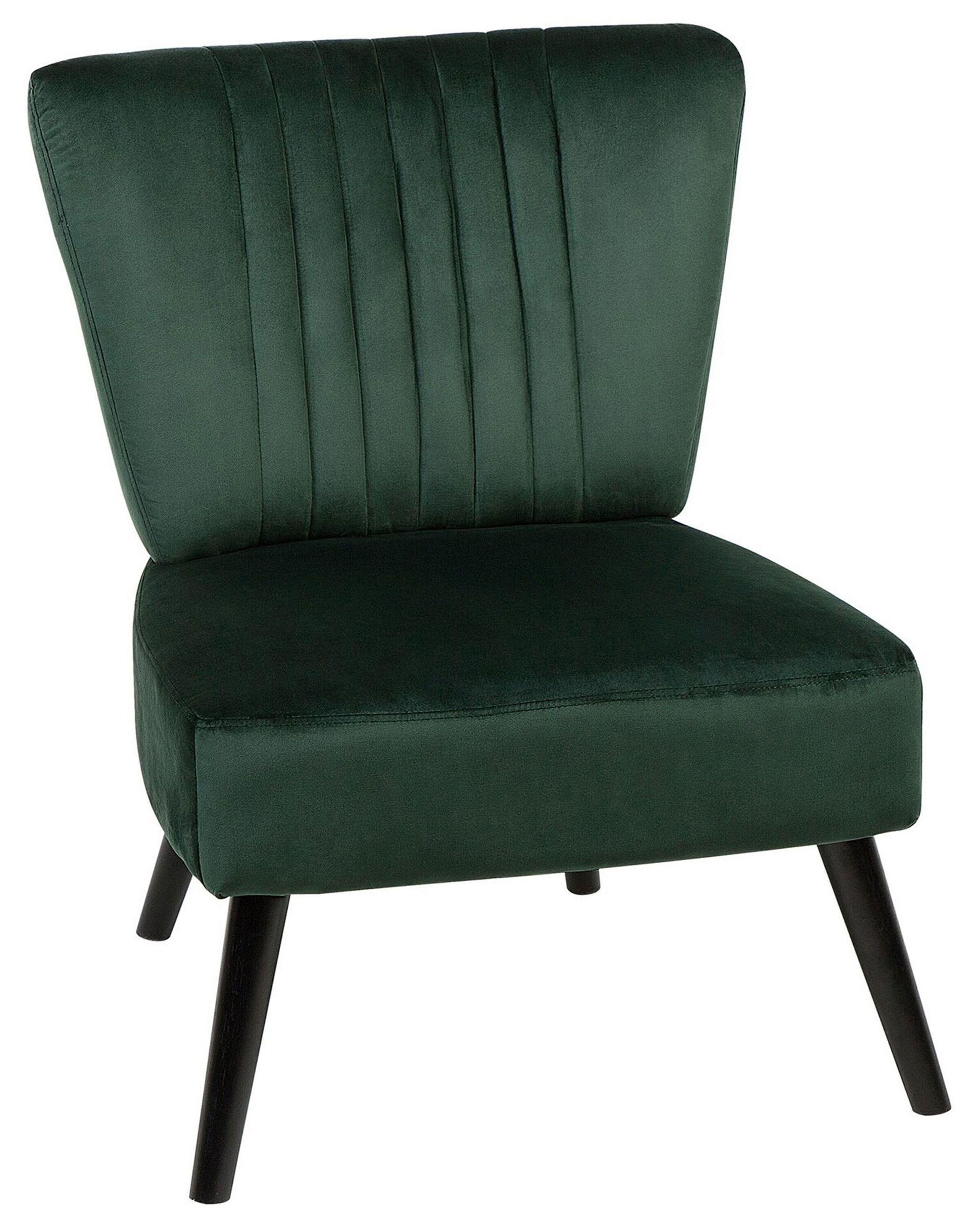 Beliani Fauteuil en Velours Moderne VAASA  