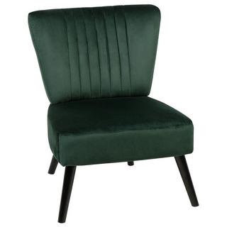 Beliani Fauteuil en Velours Moderne VAASA  