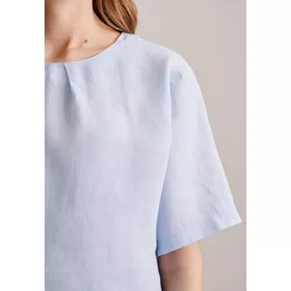 Seidensticker  Shirtbluse Uni Kurzarm Rundhals 