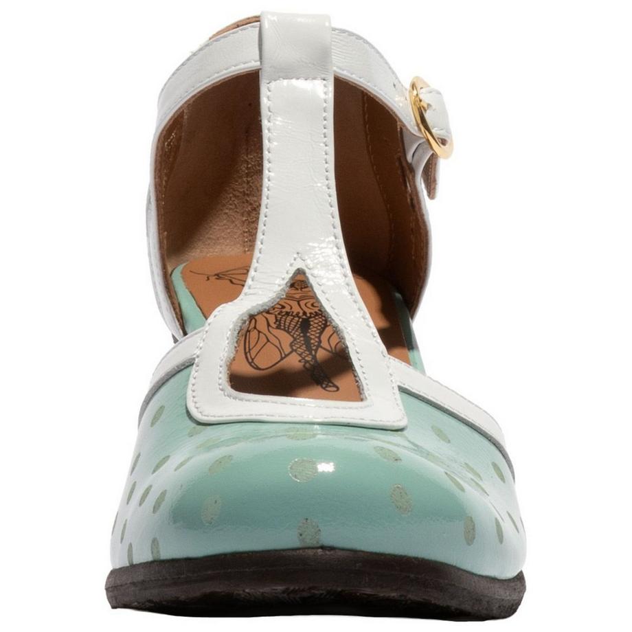 FLY London Pumps con cinturino a T motivo pois  