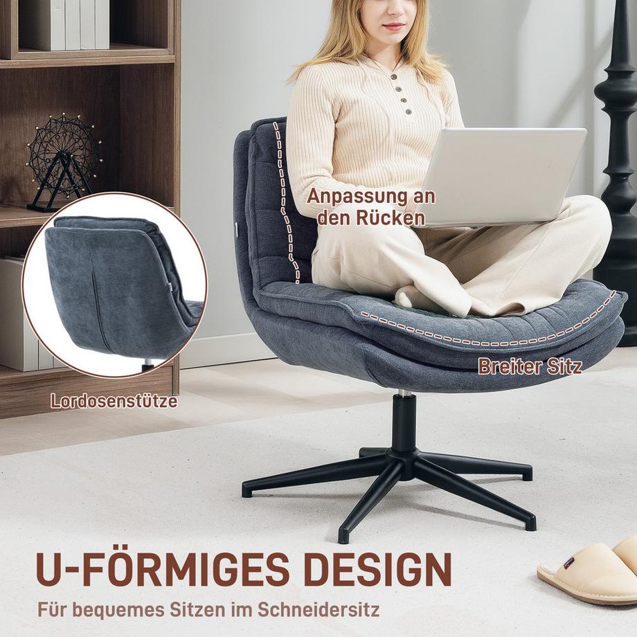 HOMCOM Chaise de bureau  