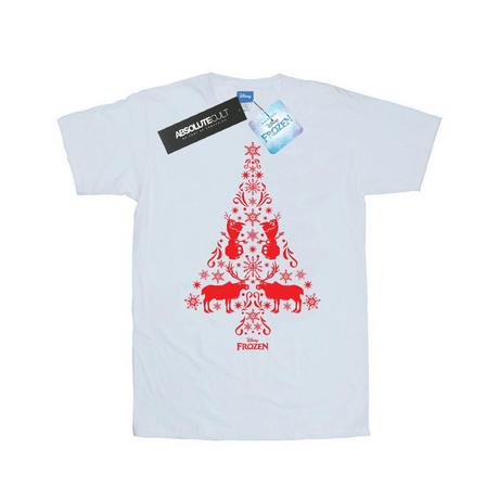 Disney Frozen T-Shirt Stampa Albero di Natale  