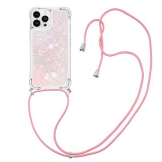 Cover-Discount  iPhone 15 Pro Max - Custodia Glitter con cordino 