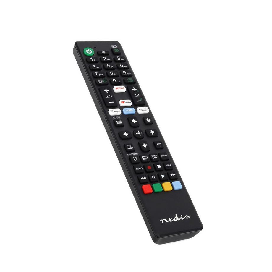 Nedis  Remote de remplacement | Convient pour: Sony | Fixé | 1 appareil | Amazon Prime / Disney + Button / Netflix Button / Bouton YouTube | Infrarouge | Noir 