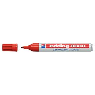 Edding EDDING Permanent Marker 3000 1.5-3mm 3000-2 rot, wasserfest  