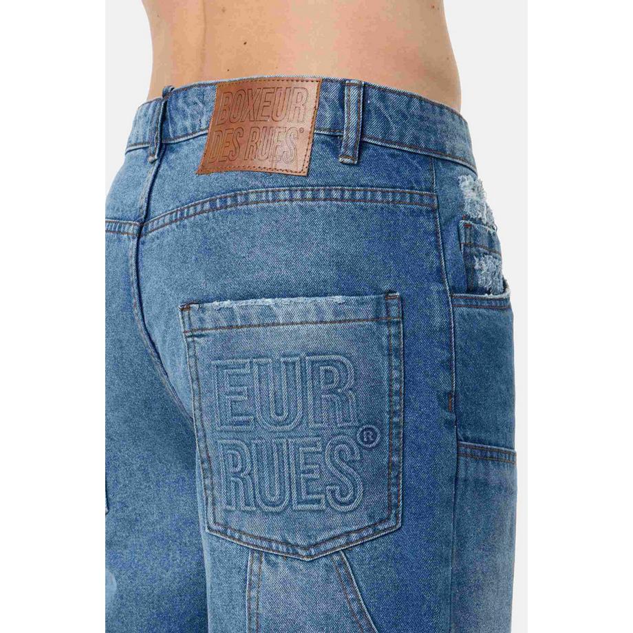 BOXEUR DES RUES  Jeansshorts Double Knee Carpenter 