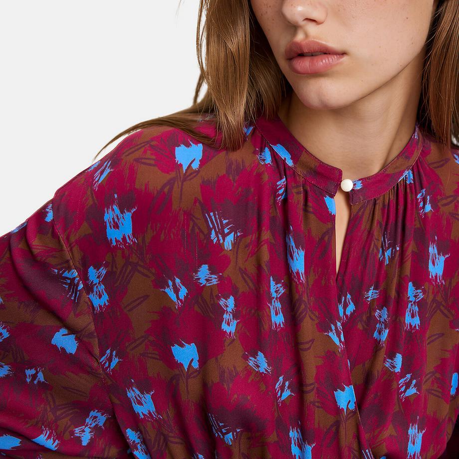 La Redoute Collections Robe longue imprimé floral à manches longues et col rond  