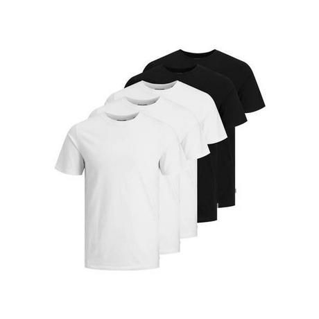 JACK & JONES  Maglietta Uomini Confezione da 5 Vestibilità confortevole-JJEORGANIC BASIC TEE O-NECK 5PK 