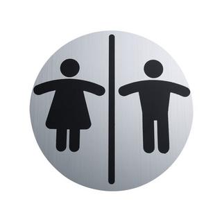 diaqua Türschild Mann + Frau matt gebürstet  