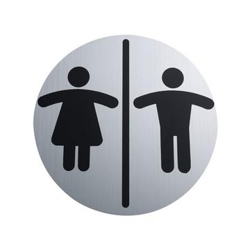 Türschild Mann + Frau matt gebürstet