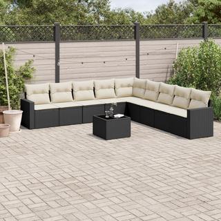 VidaXL set divano da giardino Polirattan  