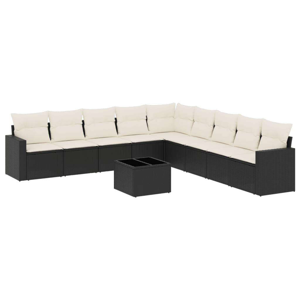 VidaXL set divano da giardino Polirattan  