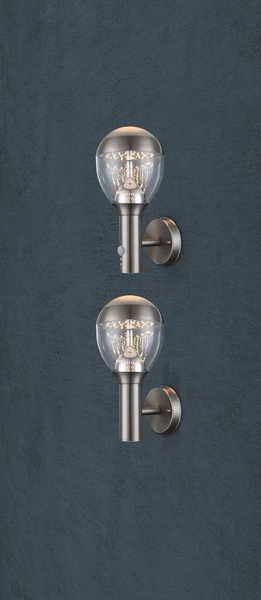 mutoni Lampada da esterno Callisto satinato 15x32  