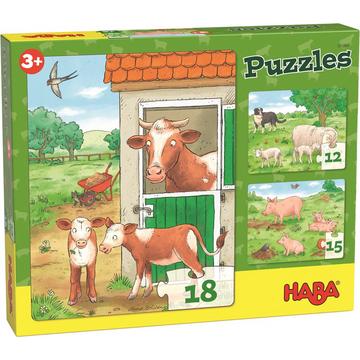 HABA Puzzles Bébés animaux de la ferme