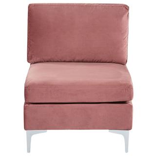 Beliani Module fauteuil en Velours Moderne EVJA  