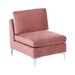 Beliani Module fauteuil en Velours Moderne EVJA  