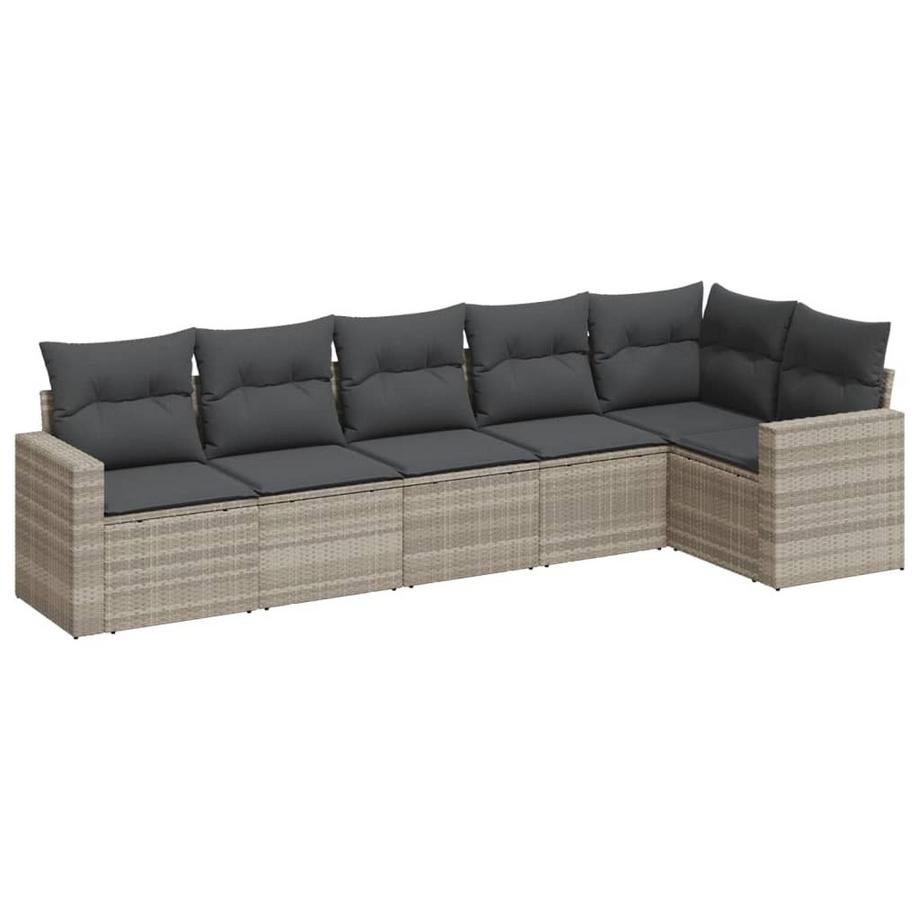 set divano da giardino Polirattan