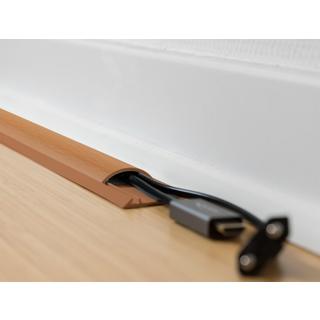 DeLock  Passacavi autoadesivo 50 x 13 mm - lunghezza 1 m effetto legno 