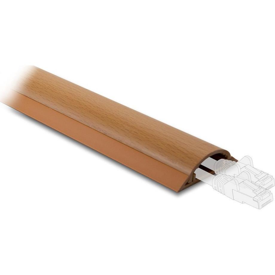 DeLock  Kabelkanal selbstklebend, Holzoptik 