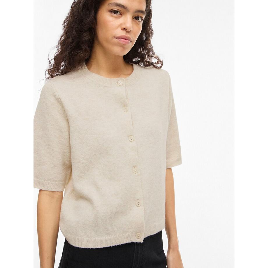 VILA Gilet boutonné manches courtes  