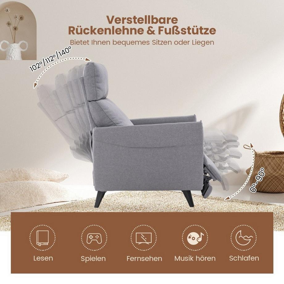 Northix Relaxsessel mit verstellbarer Rückenlehne  