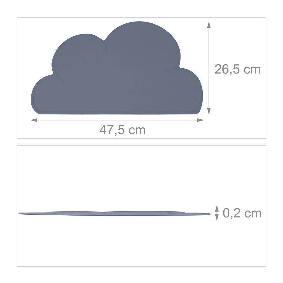 Northix  Ensemble de sets de table en silicone pour enfants 