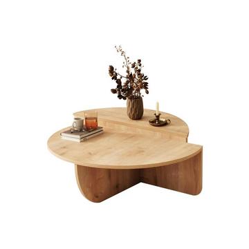 Lot de 2 tables basses - Naturel clair - ALOEVA