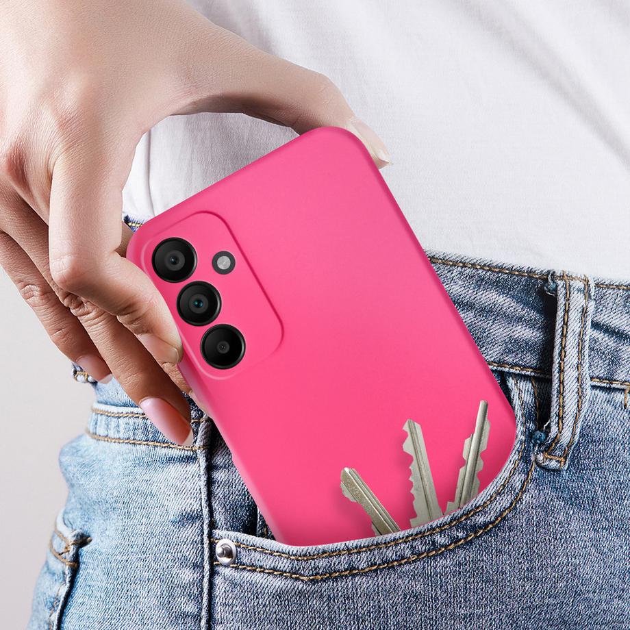 Avizar  Handyhülle Samsung A15 Fuchsienrot 