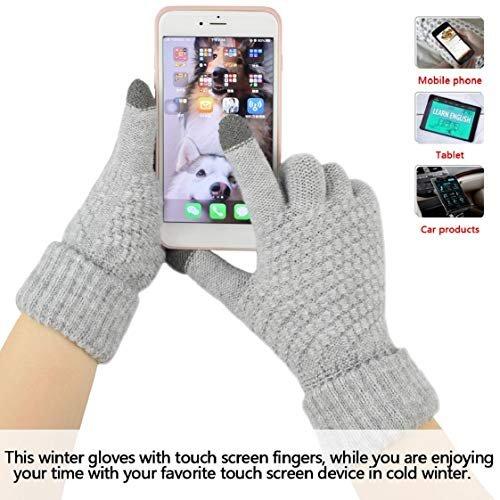 Only-bags.store Ensemble 5-en-1 Bonnet Écharpe Gants Tricoté  