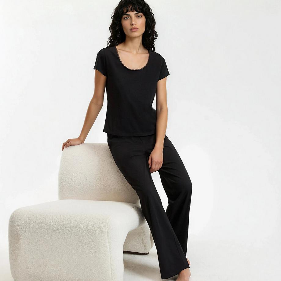 La Redoute Collections Pyjama Manches Courtes en Jersey de Coton  