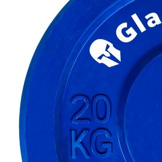 GladiatorFit  Olympische Scheibe gummifarbig "Bumper Plate" Ø 51mm 