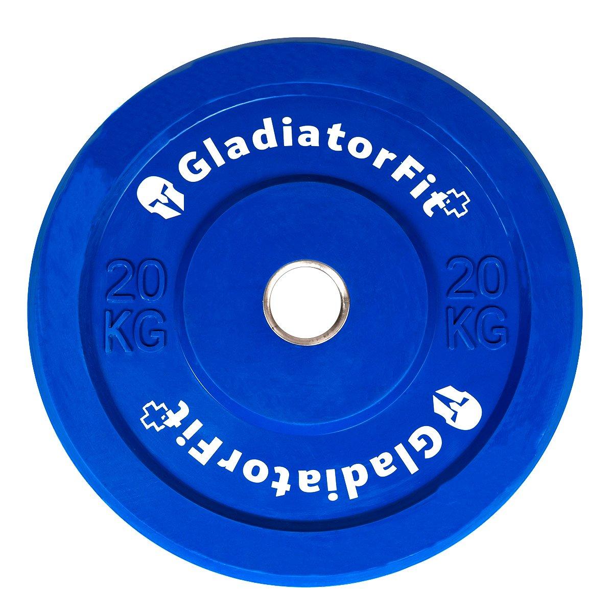 GladiatorFit  Disque olympique couleur caoutchouc "Bumper Plate" Ø 51mm 