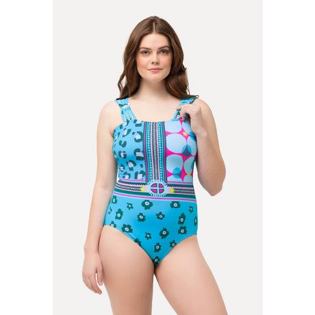 Ulla Popken  Costume da bagno con mix di fantasie, coppe morbide e materiale riciclato 