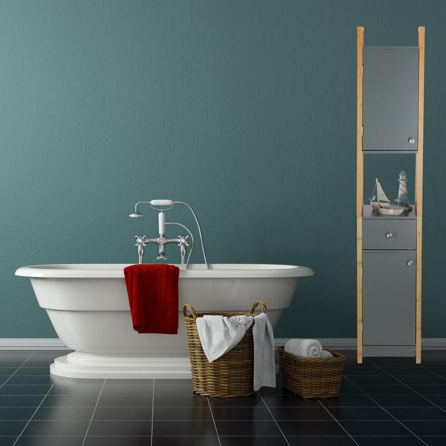 Northix Hoher Badezimmerschrank  