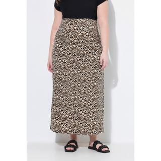 Ulla Popken Bellieva Gonna Maxi Jersey Fantasia Fascia Elastica  