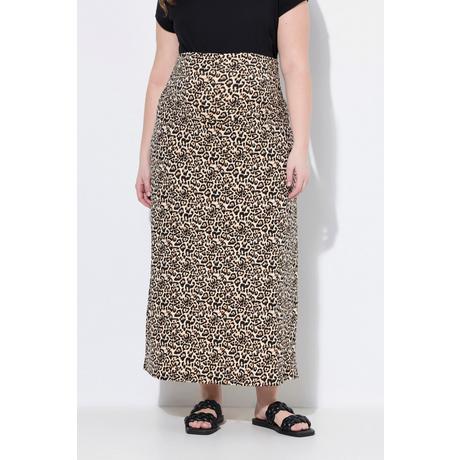 Ulla Popken Bellieva Gonna Maxi Jersey Fantasia Fascia Elastica  