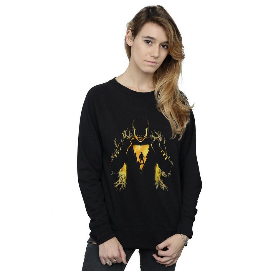 DC COMICS Black Adam Lightning Silhouette Sweatshirt  
