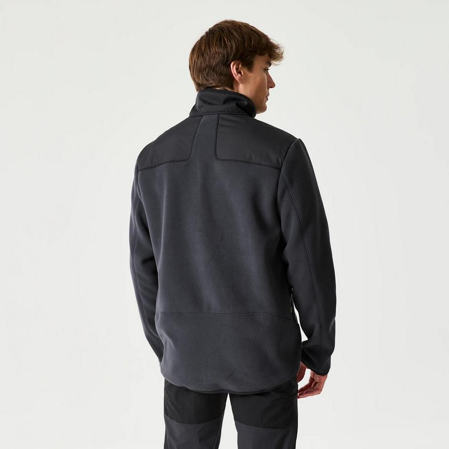 DECATHLON  Warme Segel-Fleecejacke , 500schwarz 