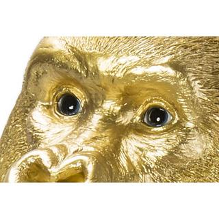 KARE Design Deko Figur Monkey Gorilla Side Medium gold  