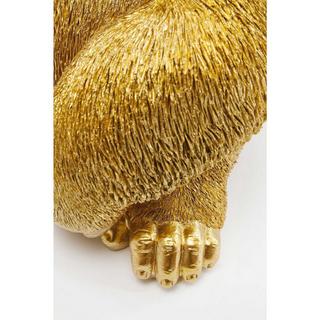 KARE Design Deko Figur Monkey Gorilla Side Medium gold  