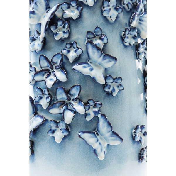 KARE Design Vase Papillons Bleu Clair 50cm  