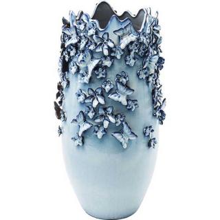 KARE Design Vase Papillons Bleu Clair 50cm  