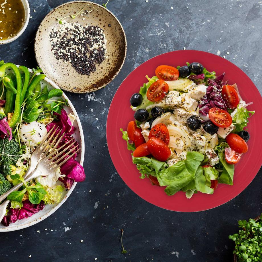 Northix Zweifarbige Servierschüssel aus Edelstahl  