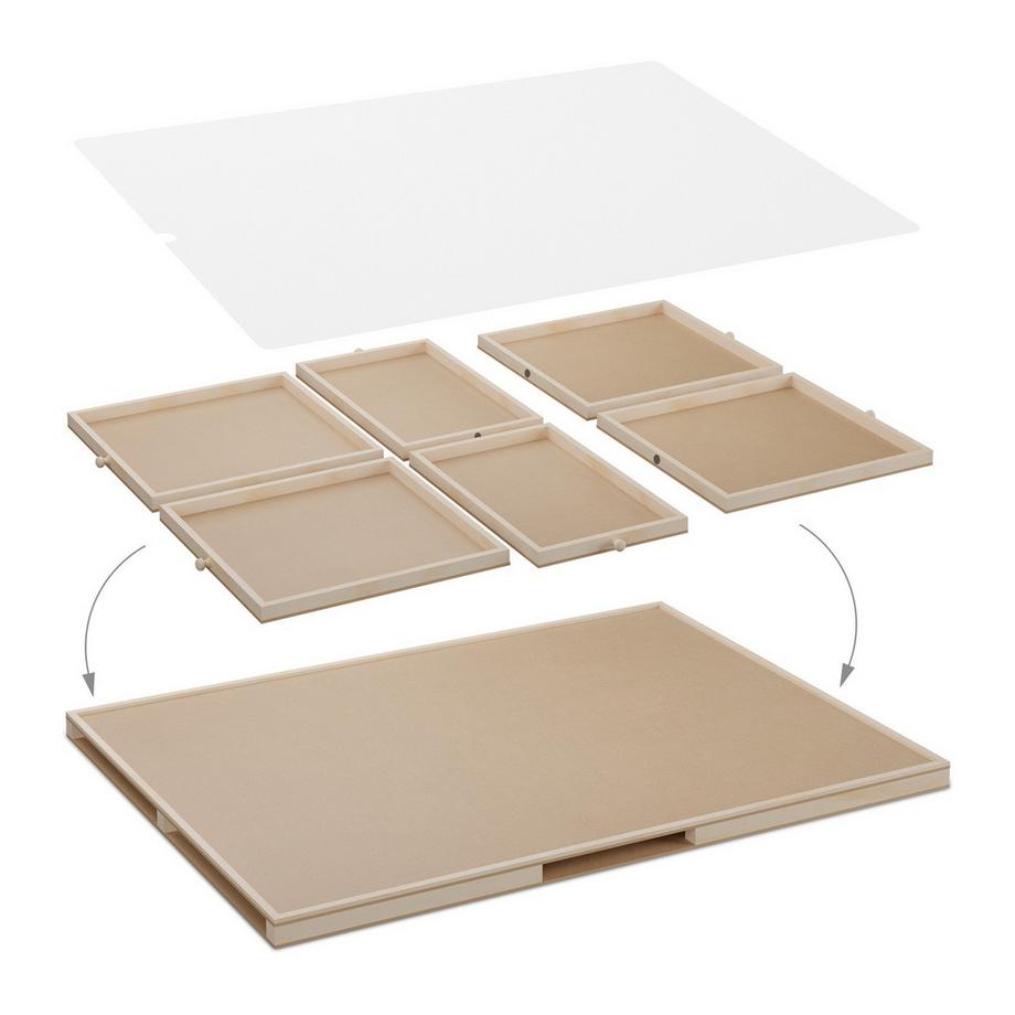 B2X  Plateau de puzzle rotatif avec 6 tiroirs 