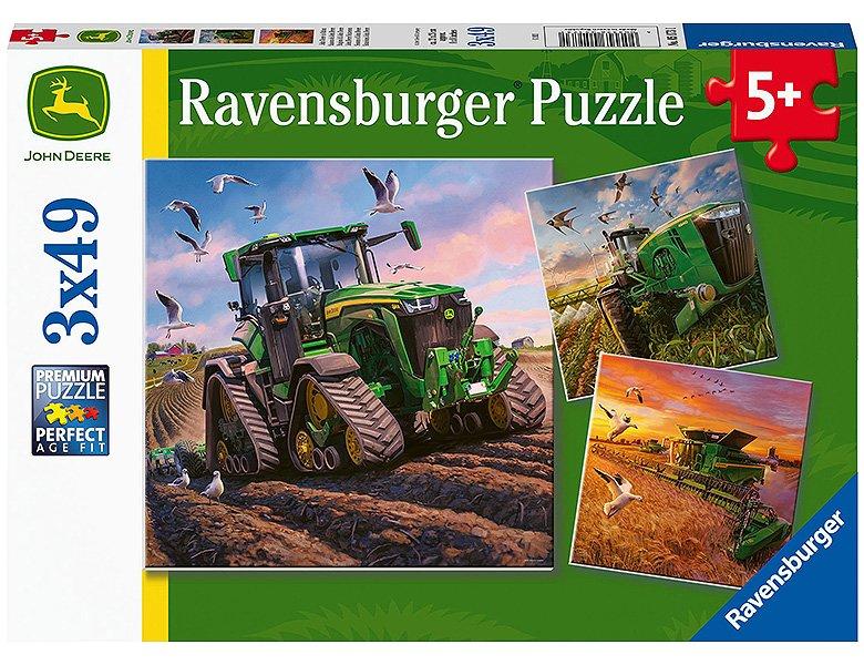 Ravensburger  Ravensburger Kinderpuzzel 3x49 stukjes John Deere in aktie 