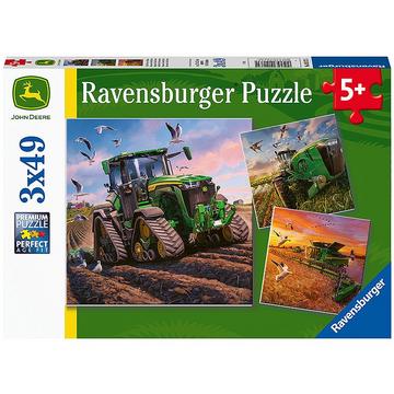 Ravensburger Kinderpuzzel 3x49 stukjes John Deere in aktie