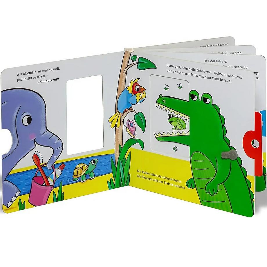Auch Krokodile wollen Zähneputzen Häfner, Carla; Spanjardt, Eva (Illustrationen) Gebundene Ausgabe 