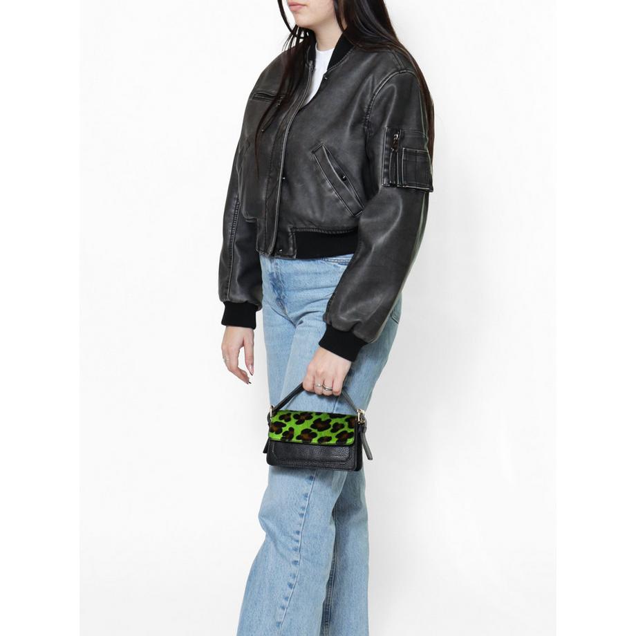 Gave Lux Sac Sous le Bras Imprimé Léopard  